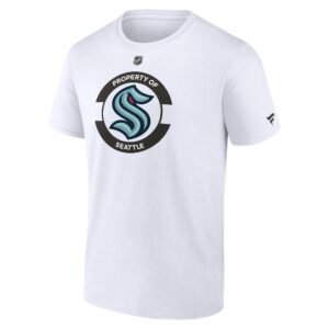 Hero image 0 of Men's Fanatics White Seattle Kraken Authentic Pro Core Secondary T-Shirt, 0 of 3     Fanatics Men's Fanatics White Seattle Kraken Authentic Pro Core Secondary T-Shirt